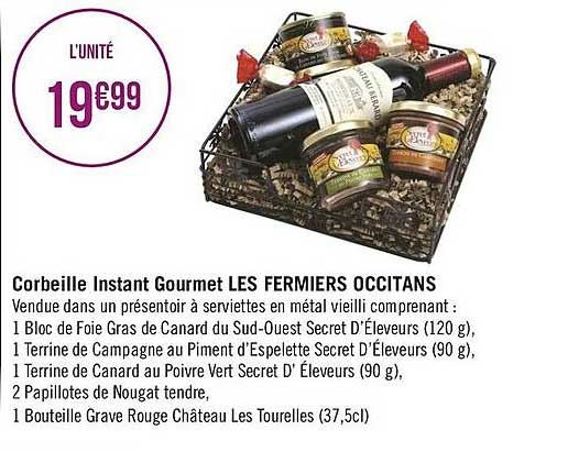 corbeille instant gourmet les fermiers occitans