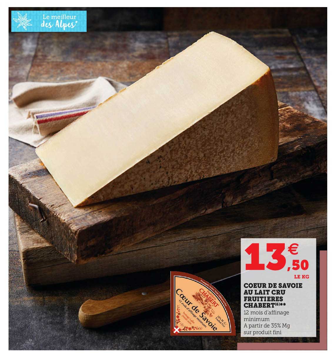 cœur de savoie au lait cru fruitières chabert