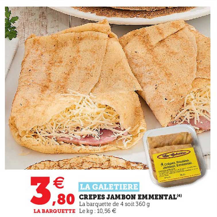 crêpes jambon emmental la galetière