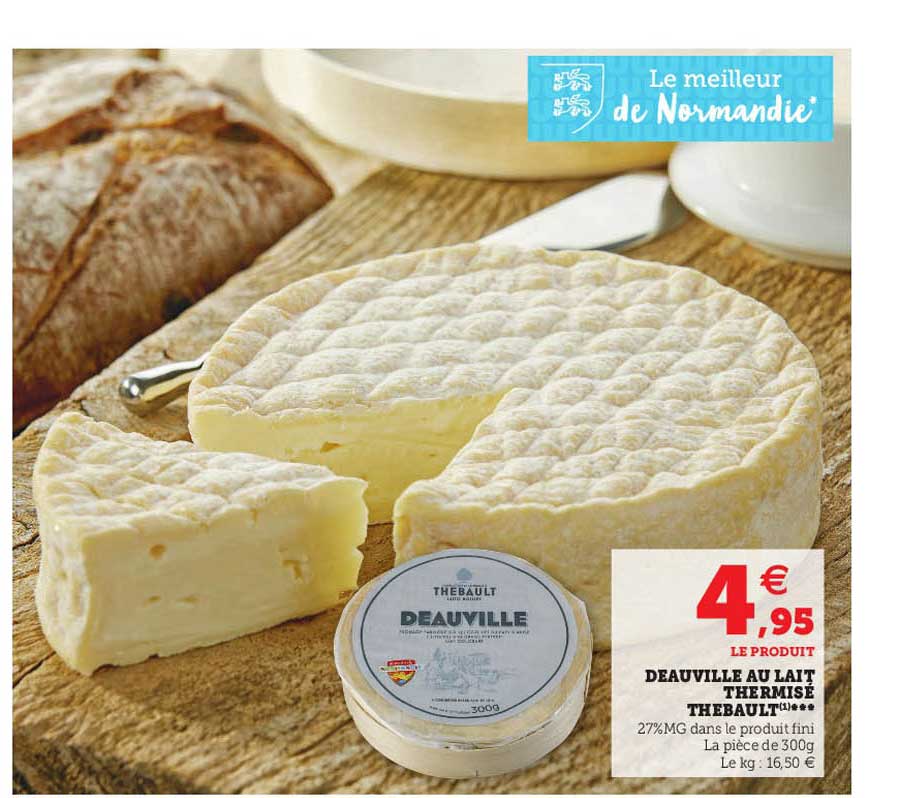 deauville au lait thermisé tebault