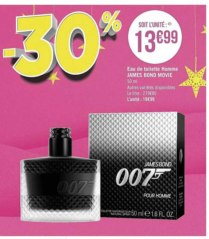 eau de toilette homme james bond movie