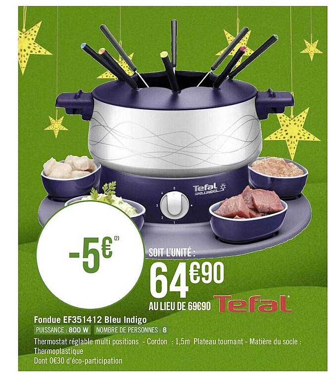 fondue ef351442 bleu indigo tefal