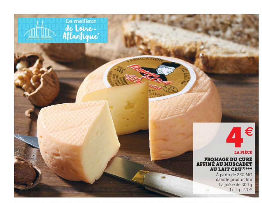fromage du curé affiné au muscadet au lait cru