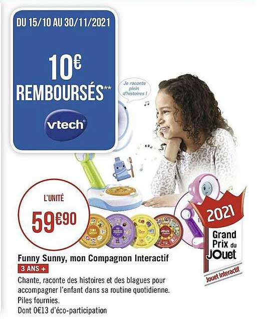 funny sunny, mon compagnon interactif vtech