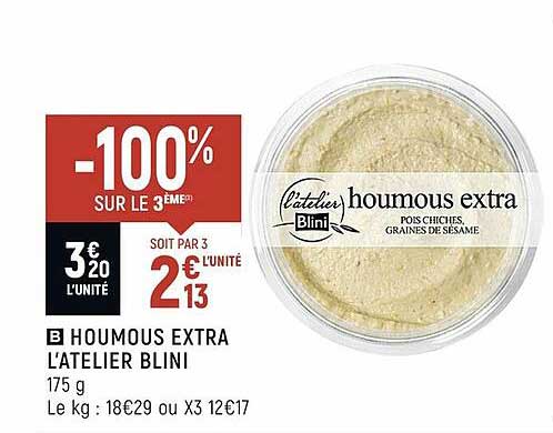 houmous extra l'atelier blini