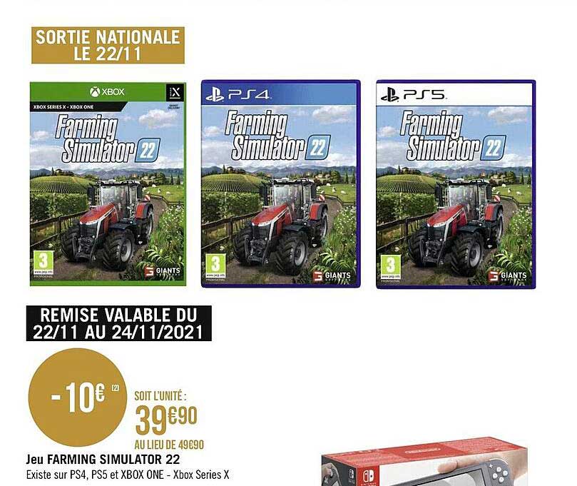 jeu farming simulator 22