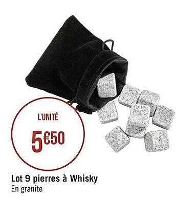 lot 9 pierres à whisky