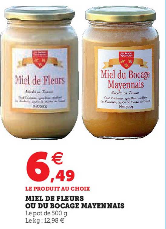miel de fleurs ou de bocage mayennais