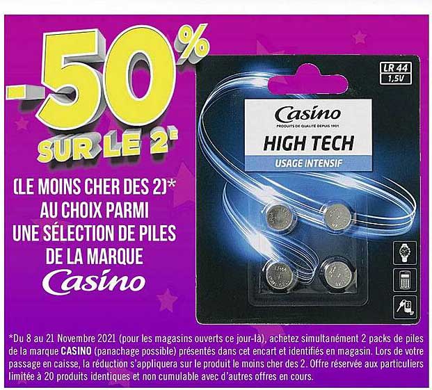 Piles De La Marque Casino