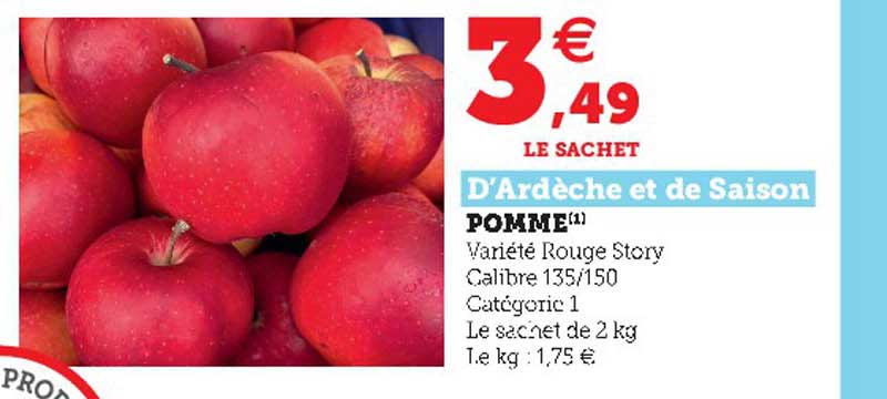 pomme rouge story d'ardèche et de saison