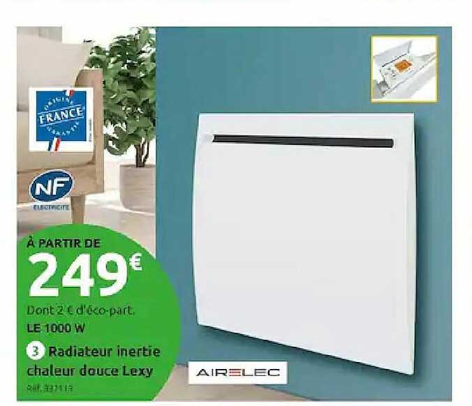 radiateur inertie chaleur douce lexy airelec