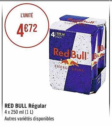 red bull régular