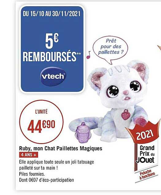Ruby, Mon Chat Paillettés Magiques Vtech