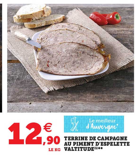terrine de campagne au piment d'espelette valtitude