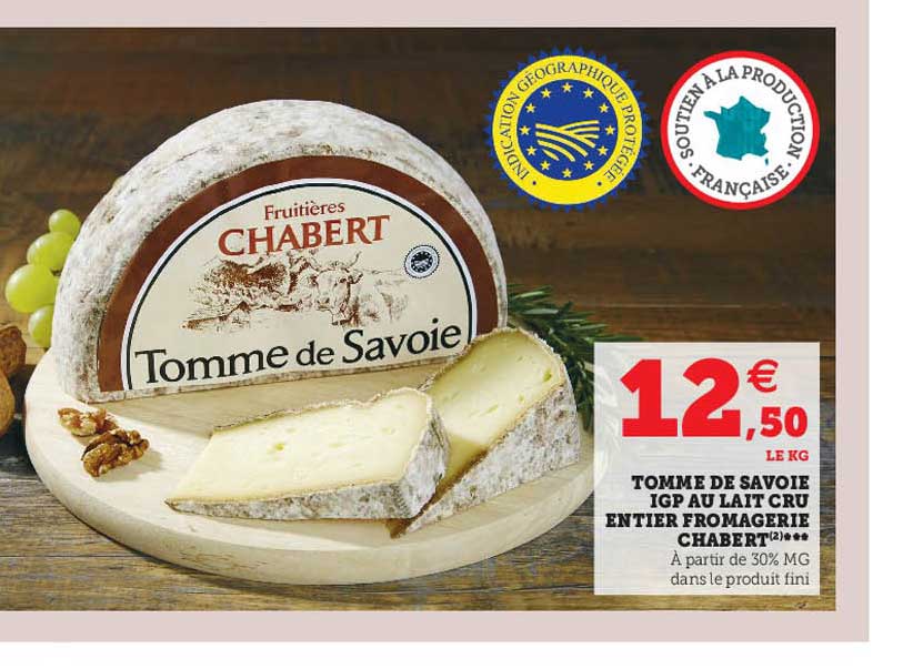Tomme De Savoie Igp Au Lait Cru Entier Fromagerie Chabert