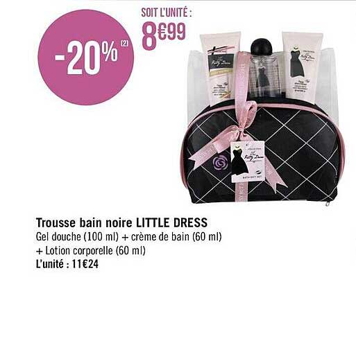 trousse bain noire little dress