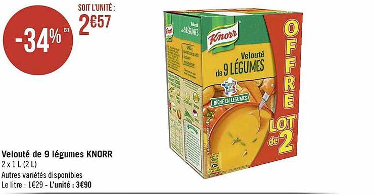 Velouté De 9 Légumes Knorr