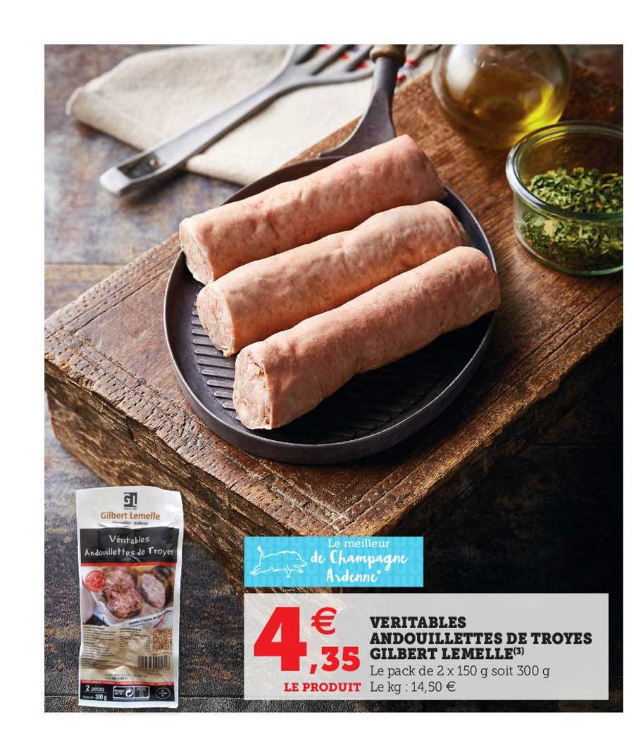 véritables andouillettes de troyes gilbert lemelle
