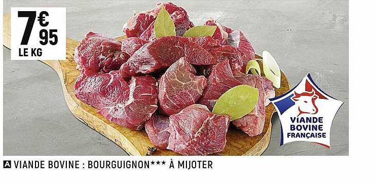 Viande Bovine : Bourguignon à Mijoter