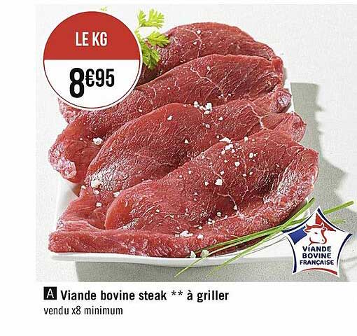 Viande Bovine Steak à Griller