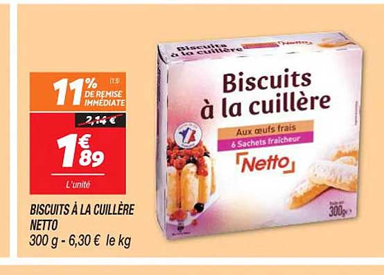 Biscuits à La Cuillère Netto