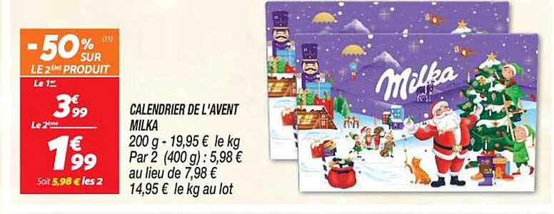 Calendrier De L'avent Milka