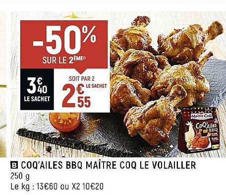 coq'ailes bbq maître coq le volailler