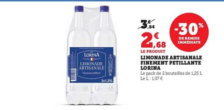 limonade artisanale finement pétillante lorina
