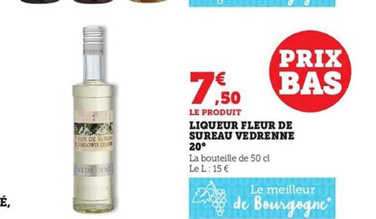 liqueur fleur de sureau vedrenne