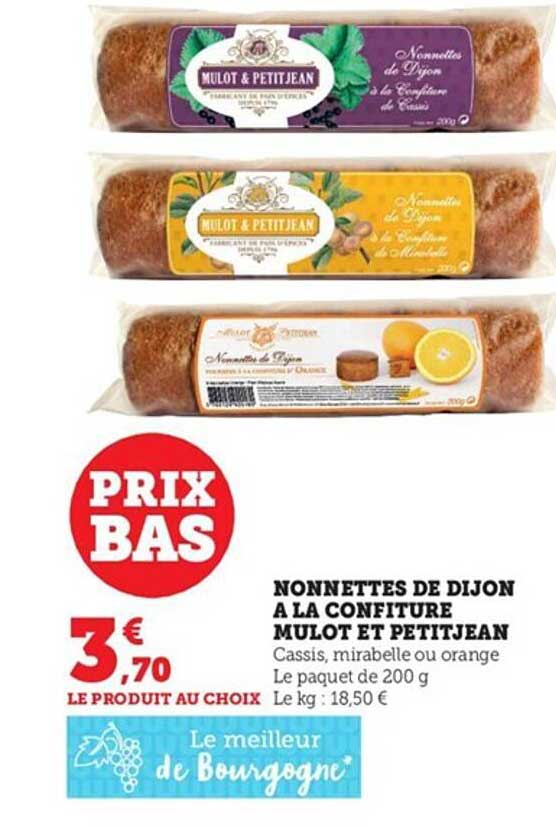 nonnettes de dijon à la confiture mulot et petitjean