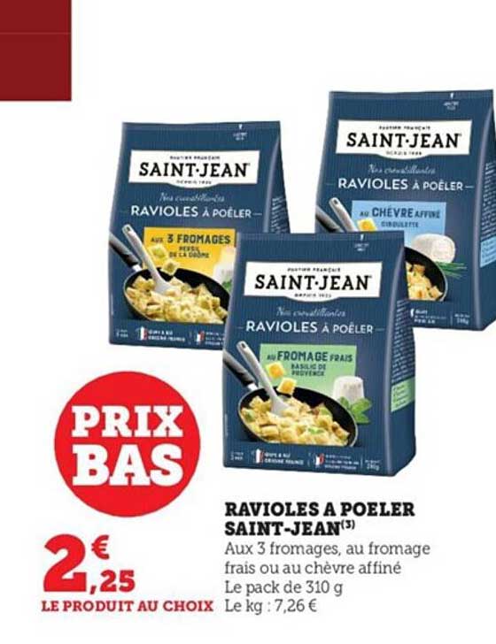 ravioles à poêler saint-jean