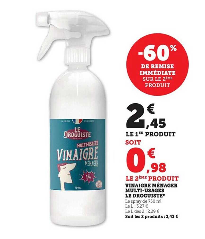 vinaigre ménager multi-usages le draguiste