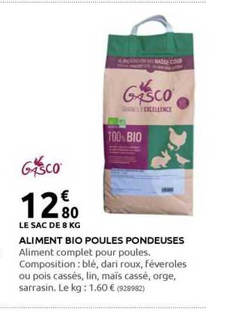 aliment bio poules pondeuses