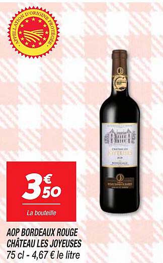 aop bordeaux rouge château les joyeuses