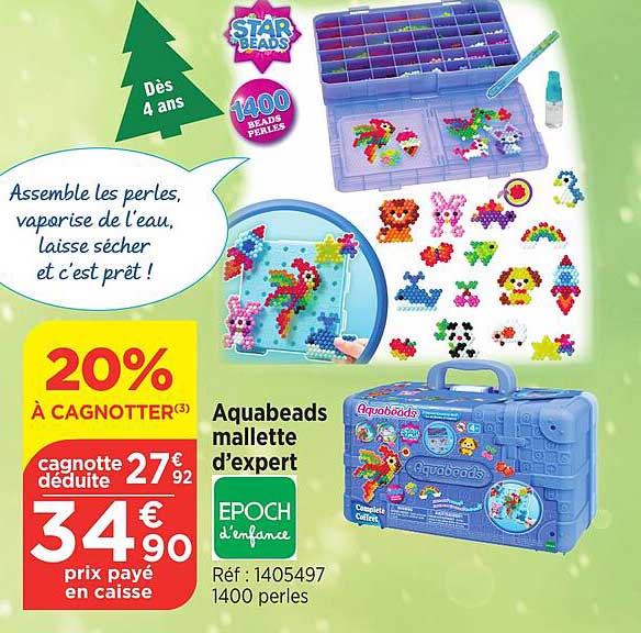 aquabeads mallette d'expert epoch d'enfance