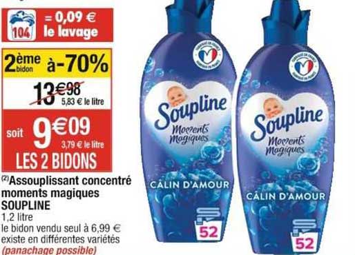 assouplissant concentré moments magiques soupline