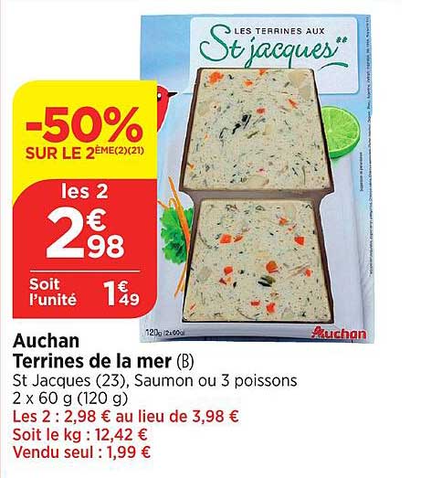 Auchan Terrines De La Mer