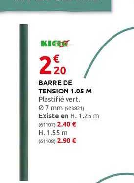barre de tension 1.05 m