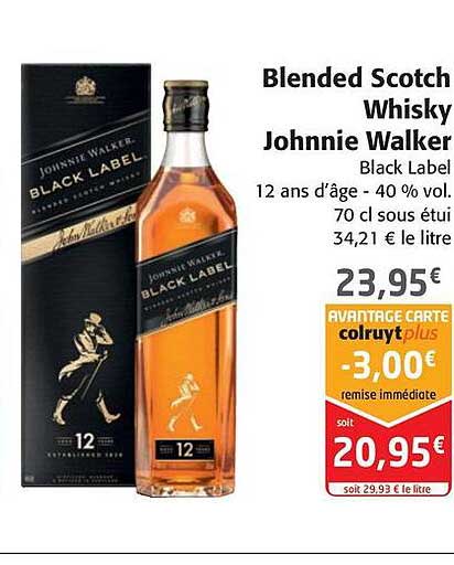blended scotch whisky johnnie walker