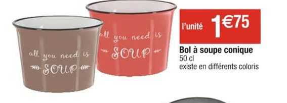 bol à soupe conique