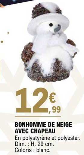 bonhomme de neige avec chapeau