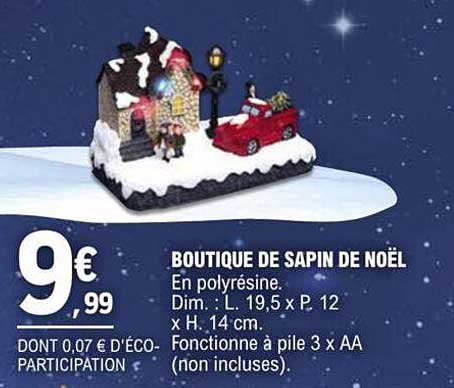 boutique de sapin de noël
