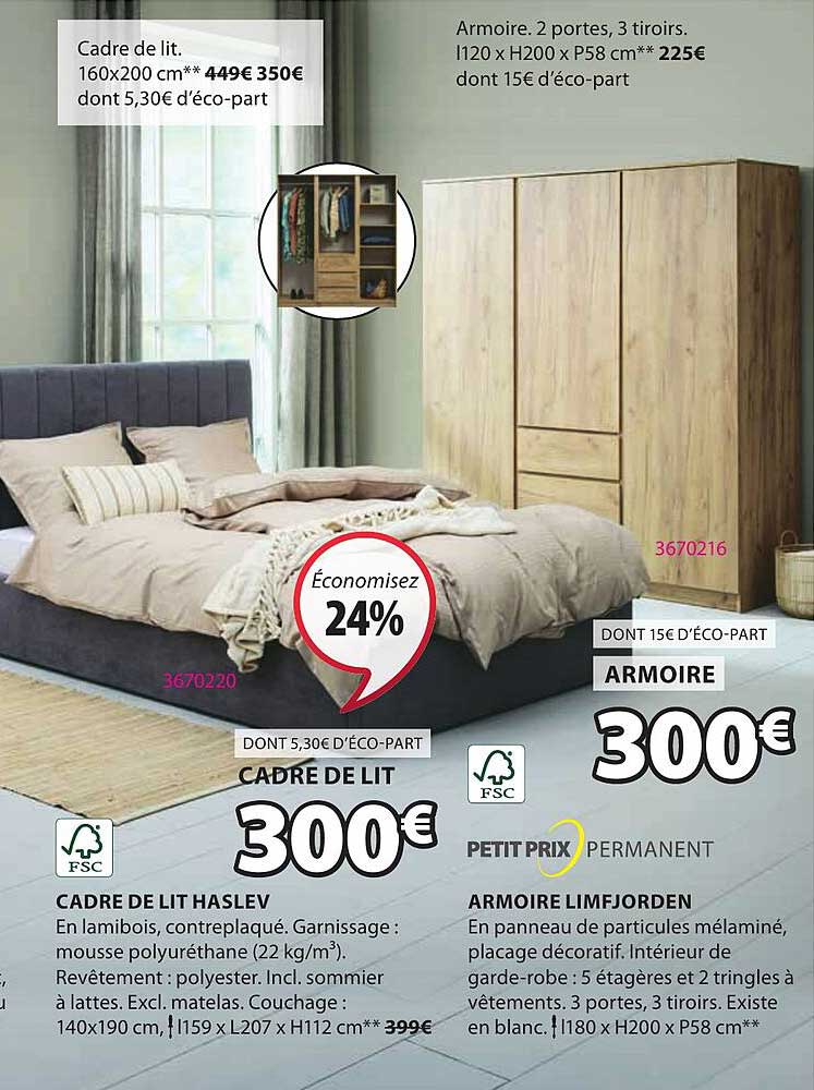 Cadre De Lit Haslev Ou Armoire Limfjorden Petit Prix Permanent