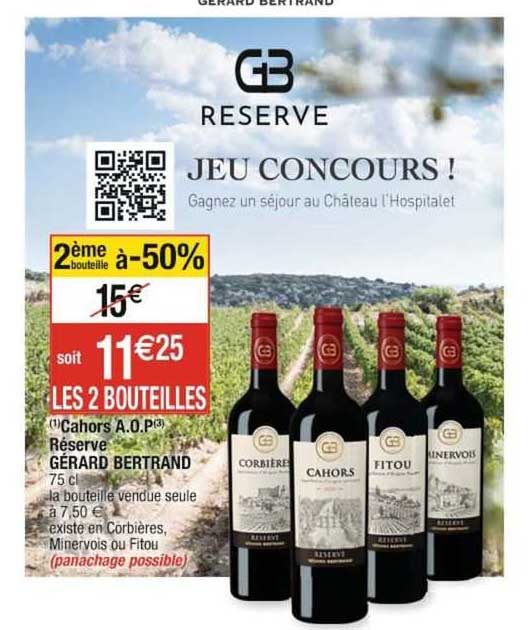 cahors aop réserve gérard bertrand