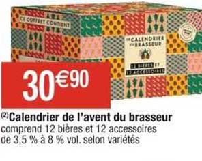 calendrier de l'avent du brasseur