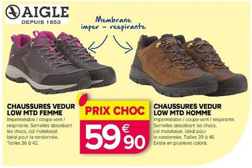 chaussures vedur low mtd femme chaussures vedur low mtd homme aigle