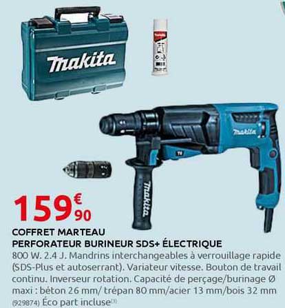 coffret marteau perforateur burineurs sds+ électrique