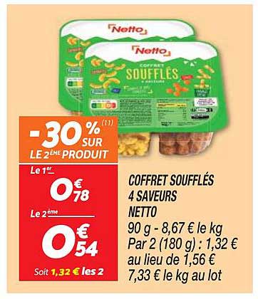 Coffret Soufflés 4 Saveurs