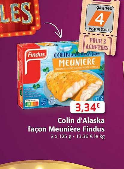 colin d'alaska façon meunière findus