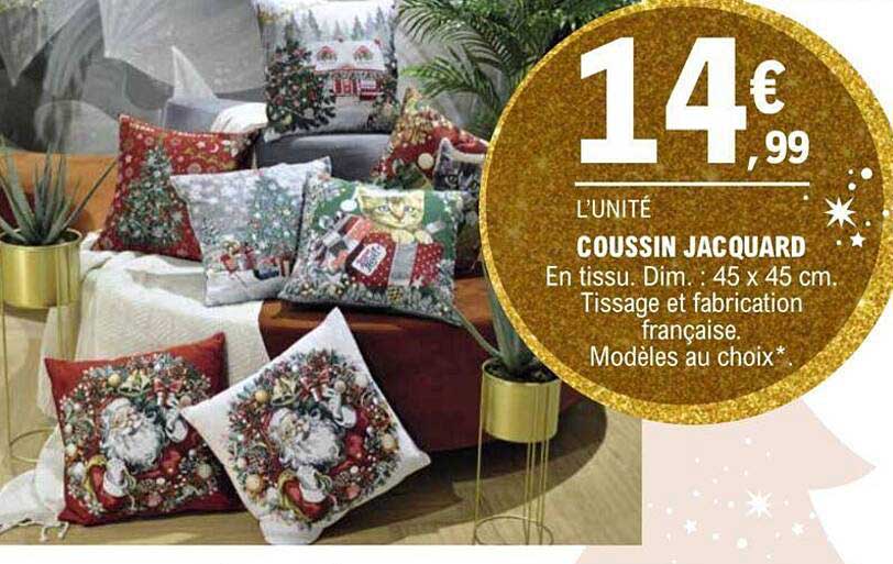 Coussin Jacquard